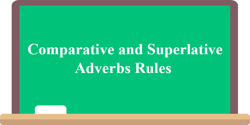 Comparative And Superlative Adverbs Rules Comparison Of Adverbs Rules