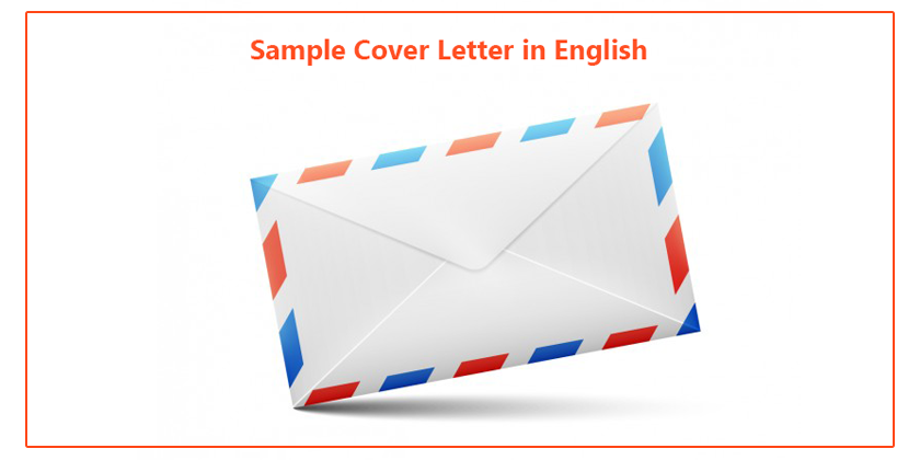 Sample Cover Letter in English - Cover letter sample for ... (840 x 420 Pixel)