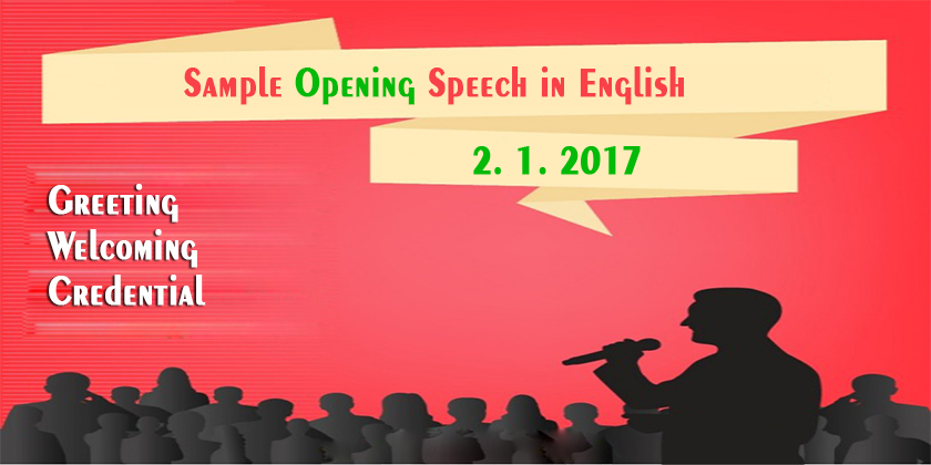 Sample Opening Speech in English