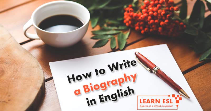 how to write a biography